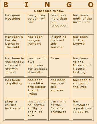 Bingo other to know get each Get to